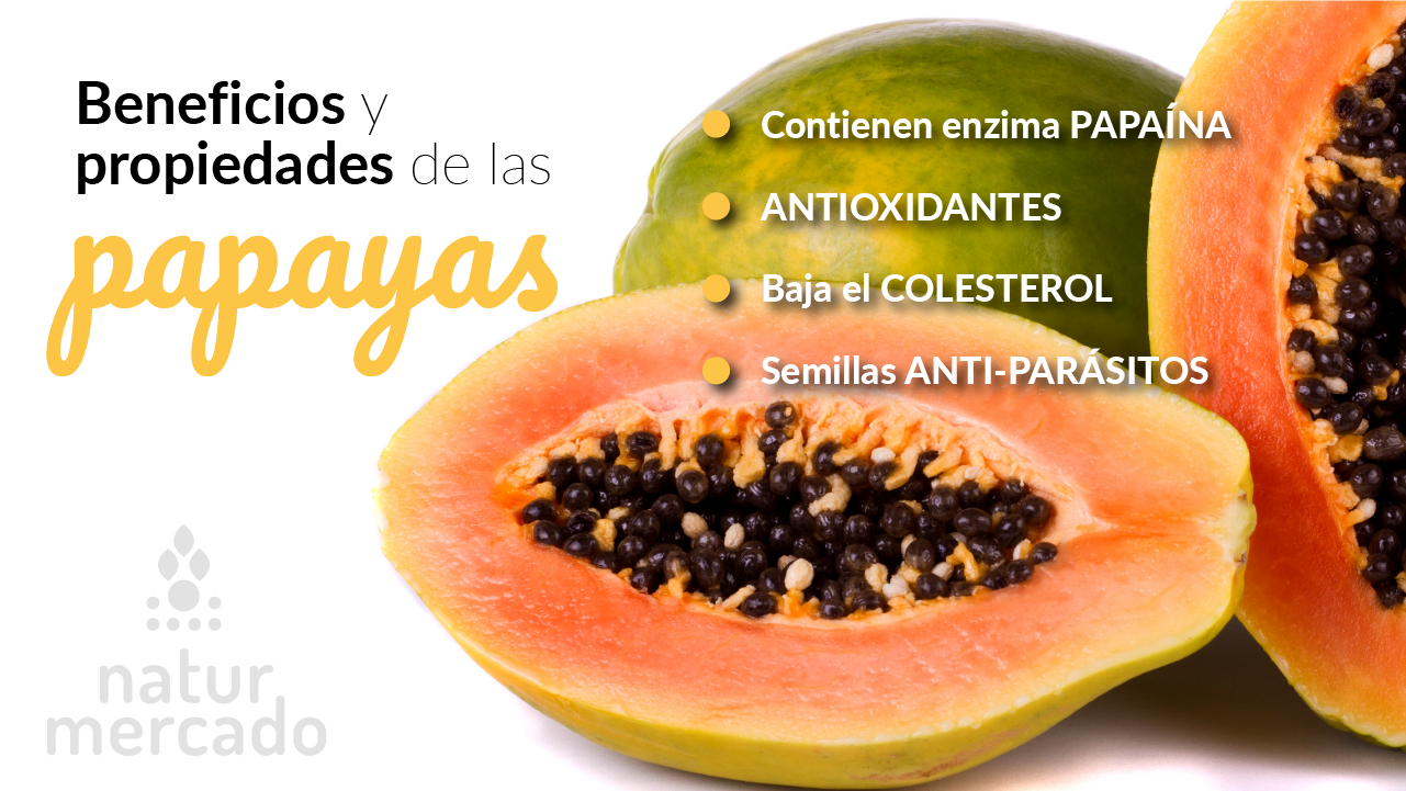 Beneficios y propiedades de las papayas