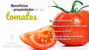 Beneficios y propiedades de los tomates